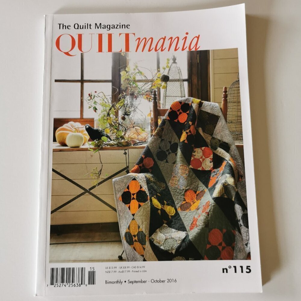 Quiltmania Magazine Quilt #115 Issue 2016 Crafts Quilting Patterns Patchwork